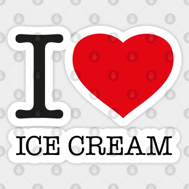 I LOVE ICE CREAM Sticker by eyesblau